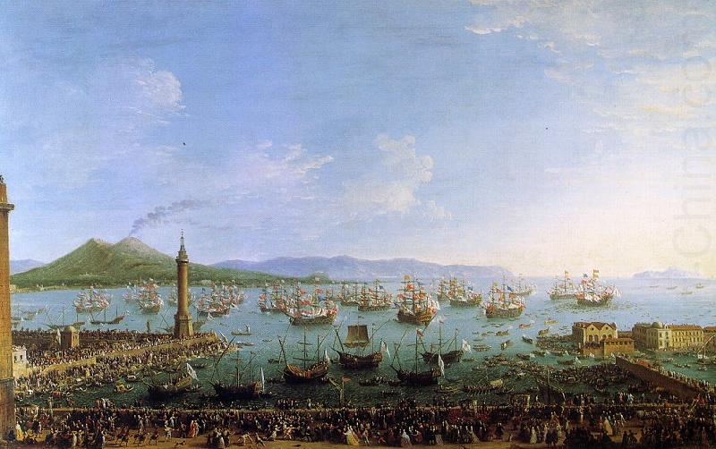 The Embarkation of Charles III in the Port of Naples, Antonio Joli